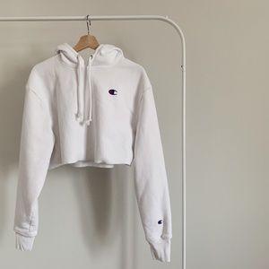 Champion Cropped Reverse Weave Hoodie